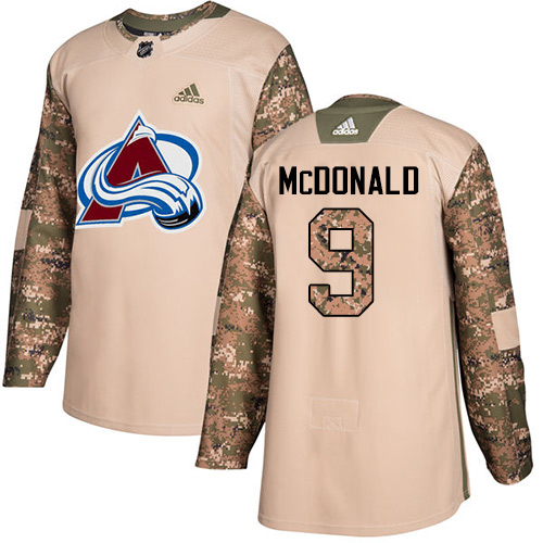 Colorado Avalanche #9 Lanny McDonald Camo Authentic 2017 Veterans Day Stitched Youth Jersey Youth cheap jerseys for sale - CheapJerseys.Shop