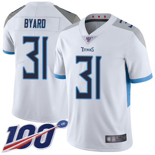 Tennessee Titans #31 Kevin Byard White Men's Stitched 100th Season Vapor Limited Jersey Men's cheap jerseys for sale - CheapJerseys.Shop