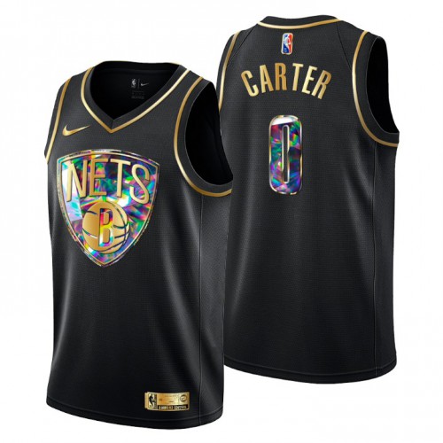 Brooklyn Brooklyn Nets #0 Jevon Carter Mens Golden Edition Diamond Logo 2021/22 Swingman Jersey - Black Mens cheap jerseys for sale - CheapJerseys.Shop