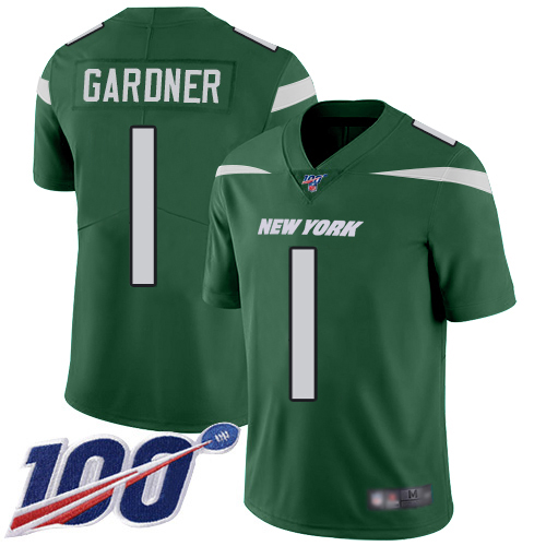Jets #1 Ahmad Sauce Gardner Green Team Color Men's Stitched 100th Season Vapor Untouchable Limited Jersey cheap jerseys for sale - CheapJerseys.Shop