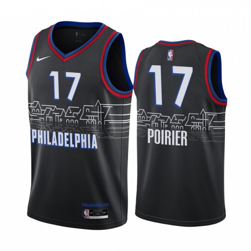 Philadelphia 76ers #17 Vincent Poirier Black Womens Swingman 2020-21 City Edition Jersey Womens cheap jerseys for sale - CheapJerseys.Shop