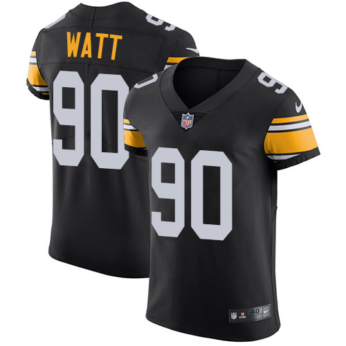 Steelers #90 T. J. Watt Black Alternate Men's Stitched Vapor Untouchable Elite Jersey cheap jerseys for sale - CheapJerseys.Shop