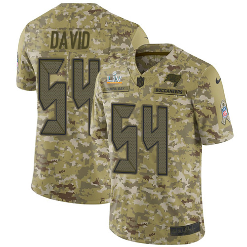Buccaneers #54 Lavonte David Camo Men's Super Bowl LV Bound Stitched Limited 2018 Salute To Service Jersey cheap jerseys for sale - CheapJerseys.Shop