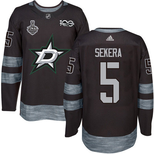 Dallas Stars #5 Andrej Sekera Black 1917-2017 100th Anniversary 2020 Stanley Cup Final Stitched Jersey Men's cheap jerseys for sale - CheapJerseys.Shop