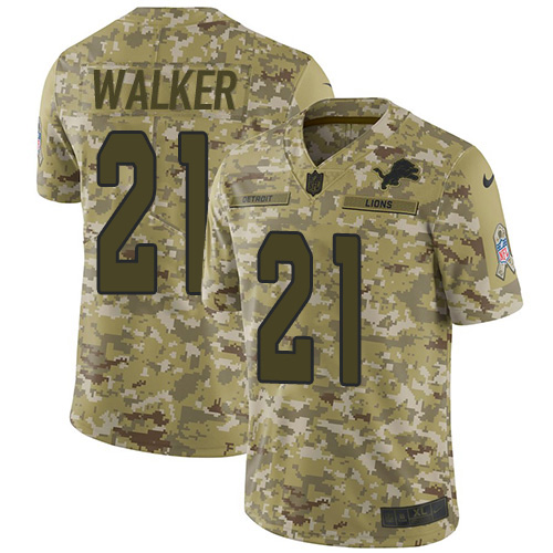 Detroit Lions #21 Tracy Walker Camo Youth Stitched Limited 2018 Salute to Service Jersey Youth cheap jerseys for sale - CheapJerseys.Shop