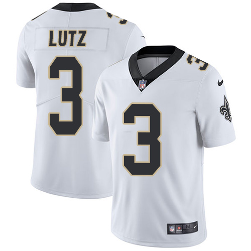New Orleans Saints #3 Wil Lutz White Men's Stitched Vapor Untouchable Limited Jersey Men's cheap jerseys for sale - CheapJerseys.Shop