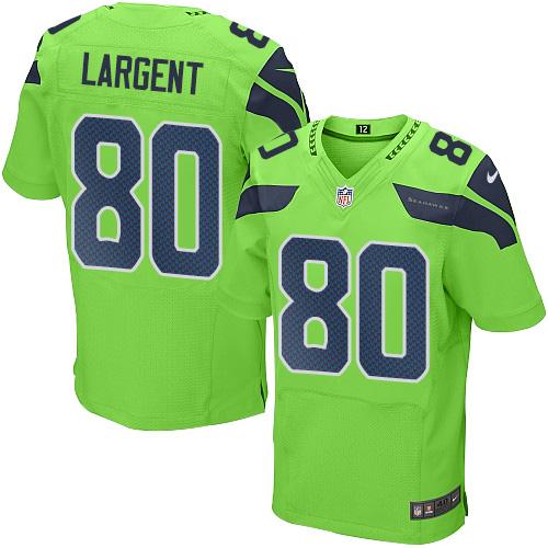 Seahawks #80 Steve Largent Green Men's Stitched Elite Rush Jersey cheap jerseys for sale - CheapJerseys.Shop