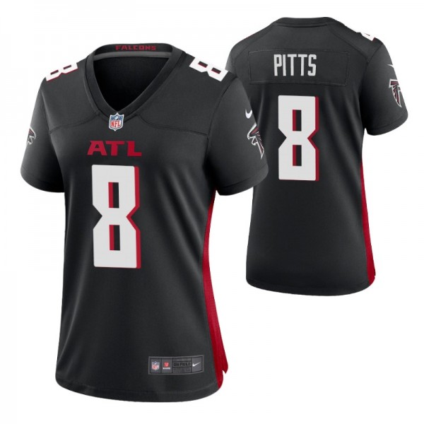 Women's Atlanta Falcons #8 Kyle Pitts Black Vapor Untouchable Limited Stitched Jersey cheap jerseys for sale - CheapJerseys.Shop