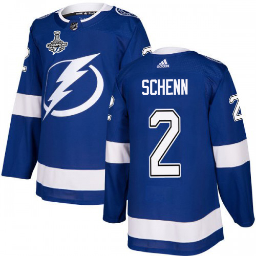 Tampa Bay Lightning #2 Luke Schenn Blue Home Authentic Youth 2020 Stanley Cup Champions Stitched Jersey Youth cheap jerseys for sale - CheapJerseys.Shop