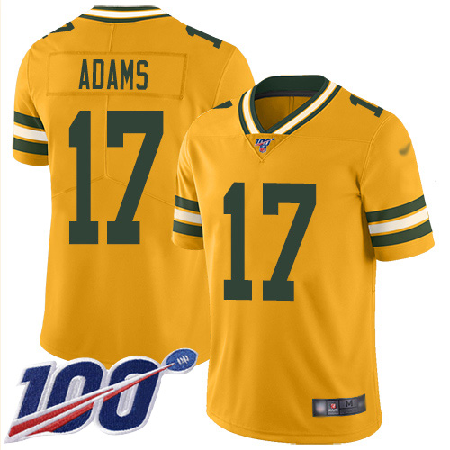 Packers #17 Davante Adams Gold Youth Stitched Limited Inverted Legend 100th Season Jersey cheap jerseys for sale - CheapJerseys.Shop