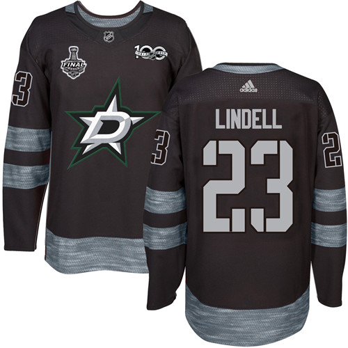Dallas Stars #23 Esa Lindell Black 1917-2017 100th Anniversary 2020 Stanley Cup Final Stitched Jersey Men's cheap jerseys for sale - CheapJerseys.Shop