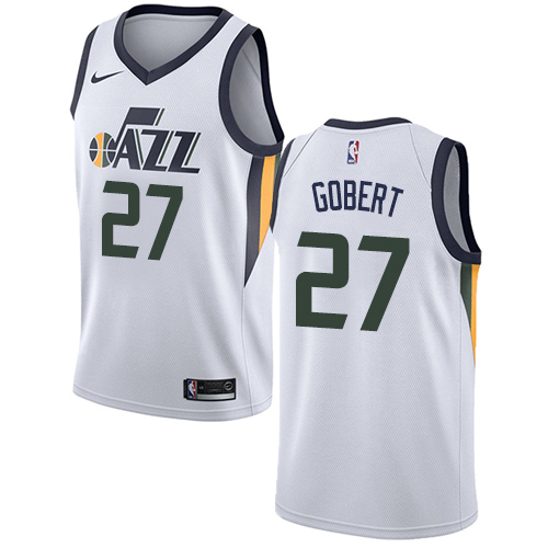 Utah Jazz #27 Rudy Gobert White Youth Swingman Association Edition Jersey Youth cheap jerseys for sale - CheapJerseys.Shop