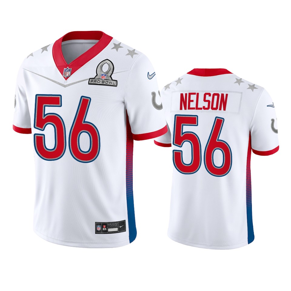 Colts #56 Quenton Nelson Men's 2022 AFC Pro Bowl Game Jersey White cheap jerseys for sale - CheapJerseys.Shop