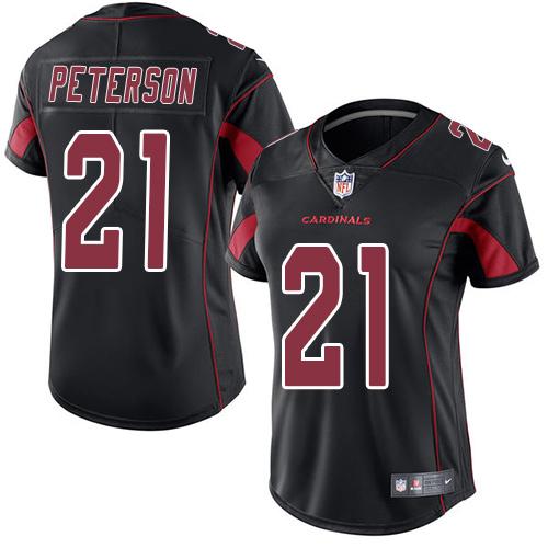 Cardinals #21 Patrick Peterson Black Women's Stitched Limited Rush Jersey cheap jerseys for sale - CheapJerseys.Shop