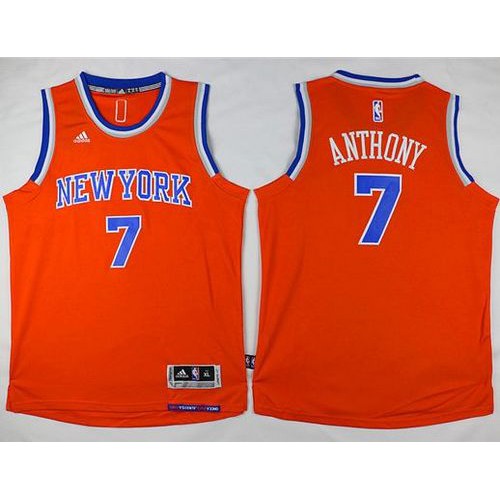 New York Knicks #7 Carmelo Anthony Orange Stitched Youth Jersey Youth cheap jerseys for sale - CheapJerseys.Shop
