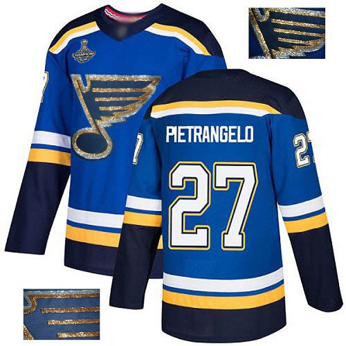 St. Louis Blues #27 Alex Pietrangelo Blue Home Authentic Fashion Gold Stanley Cup Champions Stitched Jersey Men's cheap jerseys for sale - CheapJerseys.Shop