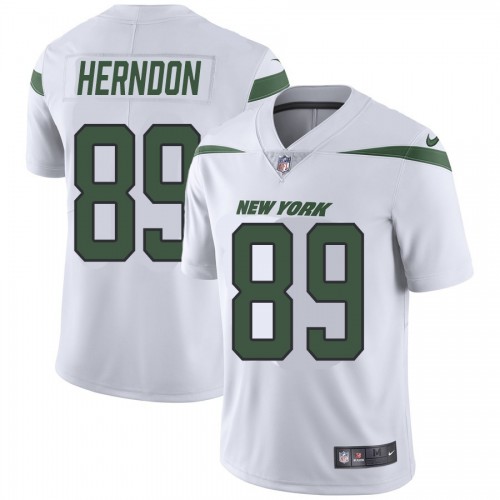 New York Jets #89 Chris Herndon White Youth Stitched Vapor Untouchable Limited Jersey Youth cheap jerseys for sale - CheapJerseys.Shop