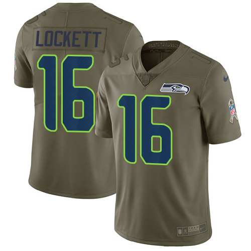 Seahawks #16 Tyler Lockett Olive Youth Stitched Limited 2017 Salute To Service Jersey cheap jerseys for sale - CheapJerseys.Shop