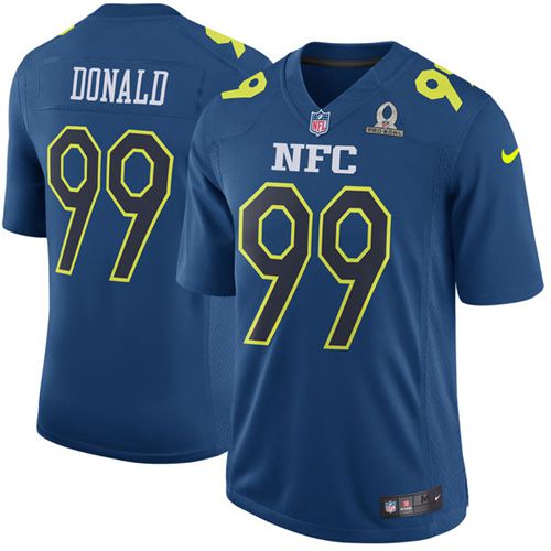 Rams #99 Aaron Donald Navy Men's Stitched Game NFC 2017 Pro Bowl Jersey cheap jerseys for sale - CheapJerseys.Shop