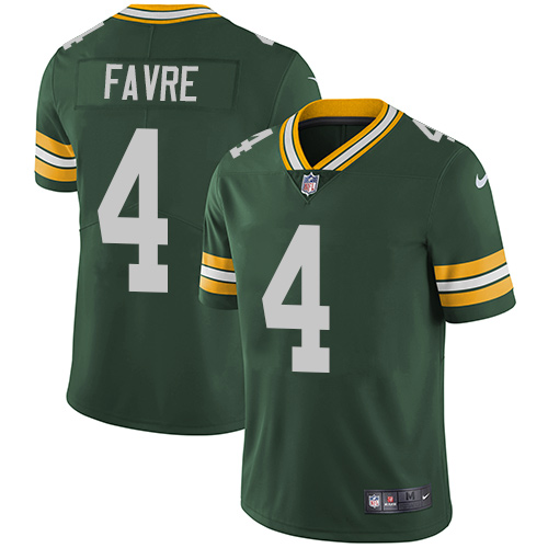 Green Bay Packers #4 Brett Favre Green Team Color Youth Stitched Vapor Untouchable Limited Jersey Youth cheap jerseys for sale - CheapJerseys.Shop
