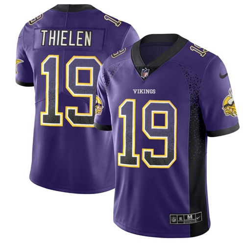Vikings #19 Adam Thielen Purple Team Color Men's Stitched Limited Rush Drift Fashion Jersey cheap jerseys for sale - CheapJerseys.Shop