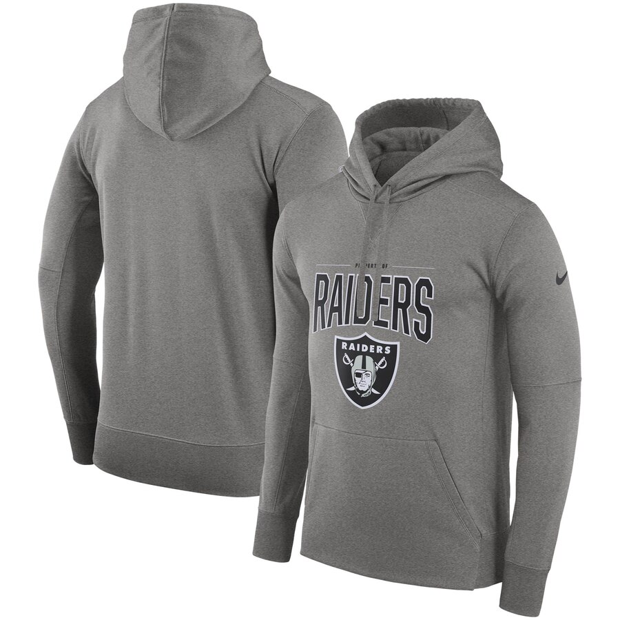 Las Vegas Raiders Sideline Property Of Performance Pullover Hoodie Gray cheap jerseys for sale - CheapJerseys.Shop