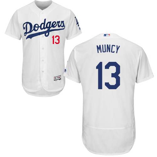 Los Angeles Dodgers #13 Max Muncy White Flexbase Authentic Collection Stitched Jersey Men's cheap jerseys for sale - CheapJerseys.Shop