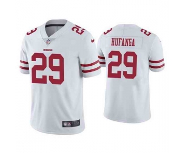 Men's Youth Women's San Francisco 49ers #29 Talanoa Hufanga White Vapor Limited Jersey cheap jerseys for sale - CheapJerseys.Shop