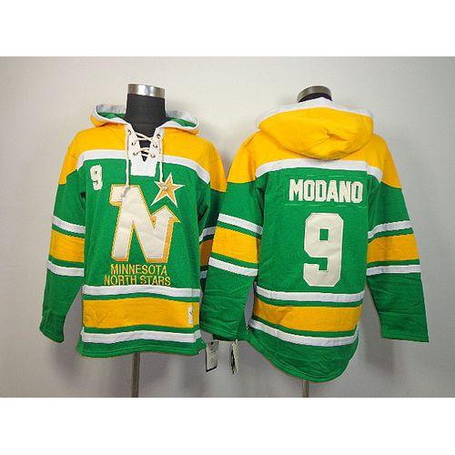 Dallas Stars #9 Mike Modano Green Sawyer Hooded Sweatshirt Stitched Jersey Men's cheap jerseys for sale - CheapJerseys.Shop