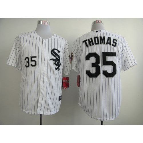 Chicago White Sox #35 Frank Thomas White w75th Anniversary Commemorative Patch Stitched Jersey Men's cheap jerseys for sale - CheapJerseys.Shop