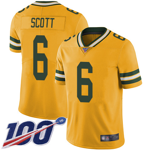 Green Bay Packers #6 JK Scott Yellow Youth Stitched Limited Rush 100th Season Jersey Youth cheap jerseys for sale - CheapJerseys.Shop