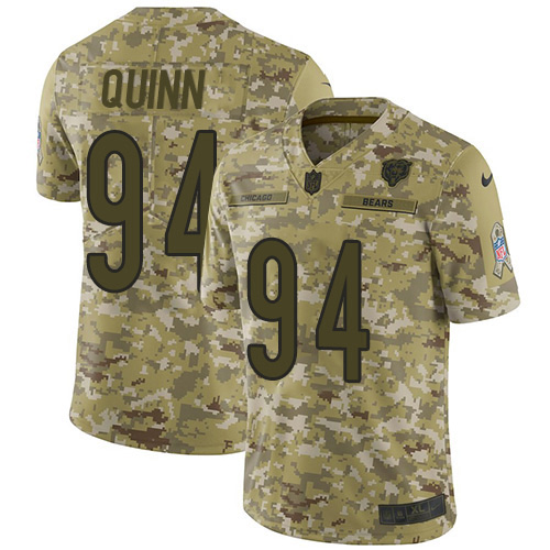 Chicago Bears #94 Robert Quinn Camo Youth Stitched Limited 2018 Salute To Service Jersey Youth cheap jerseys for sale - CheapJerseys.Shop