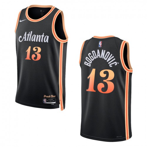 Atlanta Atlanta Hawks #13 Bogdan Bogdanovic Unisex Black 2022-23 Swingman Jersey - City Edition Mens cheap jerseys for sale - CheapJerseys.Shop