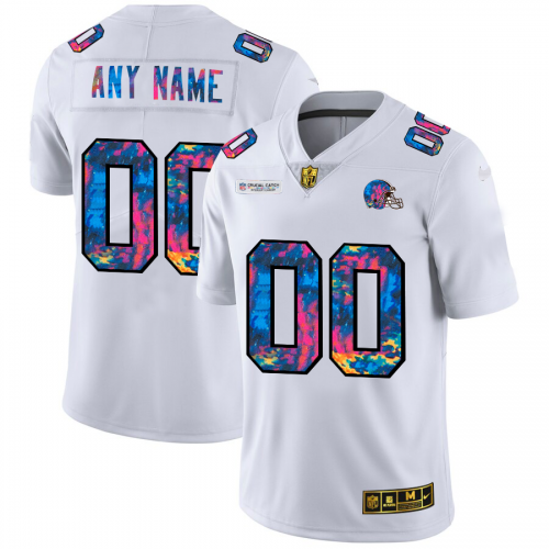 Cleveland Browns Custom Men's White Multi-Color 2020 Crucial Catch Limited Jersey cheap jerseys for sale - CheapJerseys.Shop