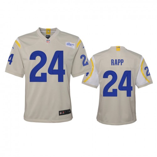 Los Angeles Los Angeles Rams #24 Taylor Rapp Youth Game Jersey - Bone Youth cheap jerseys for sale - CheapJerseys.Shop