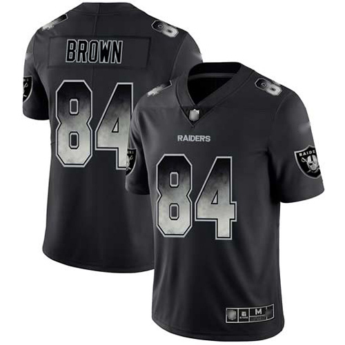 Las Vegas Raiders #84 Antonio Brown Black Men's Stitched Vapor Untouchable Limited Smoke Fashion Jersey Men's cheap jerseys for sale - CheapJerseys.Shop