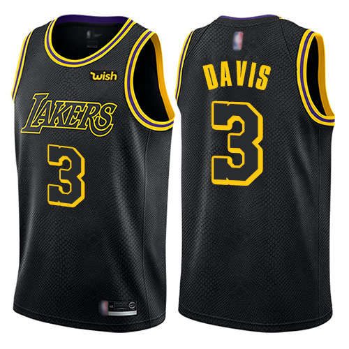 Los Angeles Lakers #3 Anthony Davis Black Womens Swingman City Edition Jersey Womens cheap jerseys for sale - CheapJerseys.Shop
