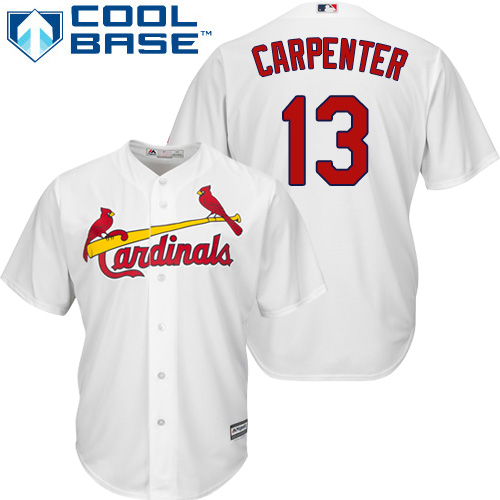 St.Louis Cardinals #13 Matt Carpenter White Cool Base Stitched Youth Jersey Youth cheap jerseys for sale - CheapJerseys.Shop