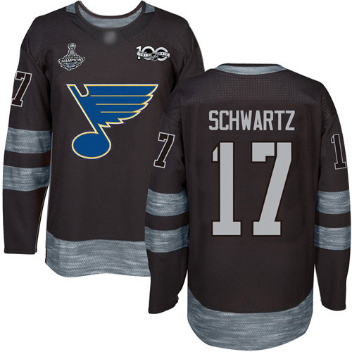 St. Louis Blues #17 Jaden Schwartz Black 1917-2017 100th Anniversary Stanley Cup Champions Stitched Jersey Men's cheap jerseys for sale - CheapJerseys.Shop