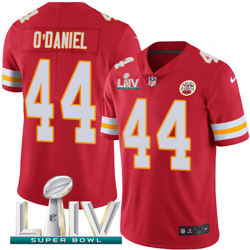 Kansas City Chiefs #44 Dorian O'Daniel Red Super Bowl LIV 2020 Team Color Men's Stitched Vapor Untouchable Limited Jersey Men's cheap jerseys for sale - CheapJerseys.Shop