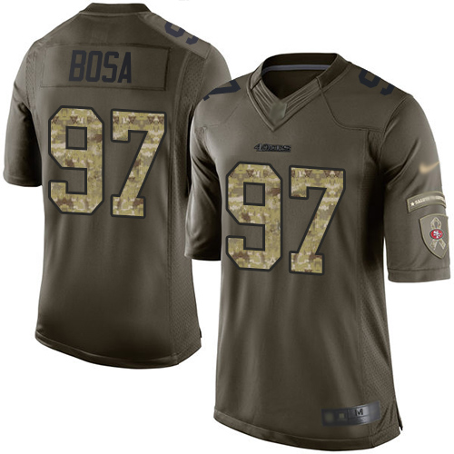 49ers #97 Nick Bosa Green Youth Stitched Limited 2015 Salute To Service Jersey cheap jerseys for sale - CheapJerseys.Shop