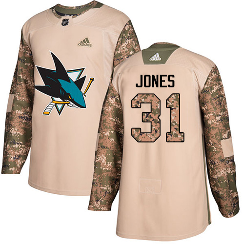 San Jose Sharks #31 Martin Jones Camo Authentic 2017 Veterans Day Stitched Youth Jersey Youth cheap jerseys for sale - CheapJerseys.Shop