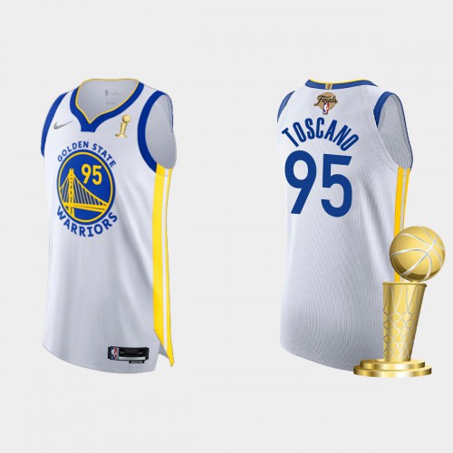Golden State Golden State Warriors #95 Juan Toscano-Anderson Mens White 2021-22 Finals Champions Authentic Jersey Mens cheap jerseys for sale - CheapJerseys.Shop