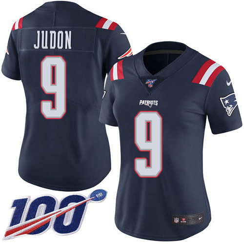 Patriots #9 Matt Judon Navy Blue Women's Stitched Limited Rush 100th Season Jersey cheap jerseys for sale - CheapJerseys.Shop