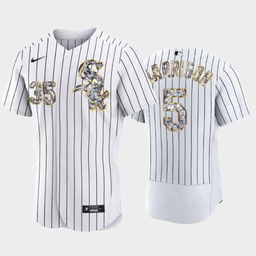 Chicago Chicago White Sox #5 Josh Harrison Men's Diamond Edition Jersey - White Men's cheap jerseys for sale - CheapJerseys.Shop