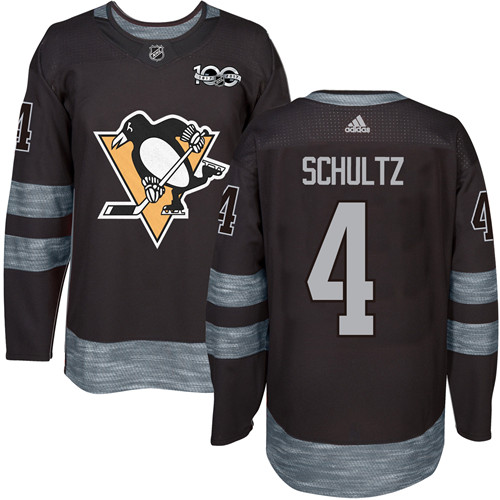 Pittsburgh Penguins #4 Justin Schultz Black 1917-2017 100th Anniversary Stitched Jersey Men's cheap jerseys for sale - CheapJerseys.Shop