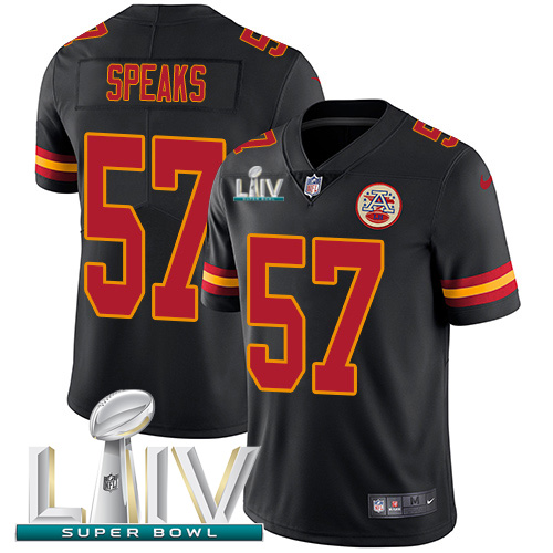 Kansas City Chiefs #57 Breeland Speaks Black Super Bowl LIV 2020 Men's Stitched Limited Rush Jersey Men's cheap jerseys for sale - CheapJerseys.Shop