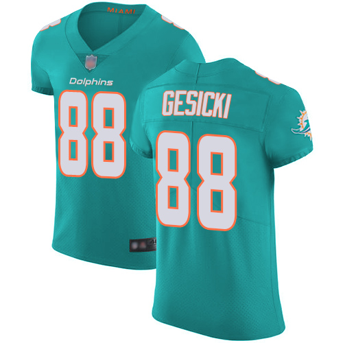 Dolphins #88 Mike Gesicki Aqua Green Team Color Men's Stitched Vapor Untouchable Elite Jersey cheap jerseys for sale - CheapJerseys.Shop