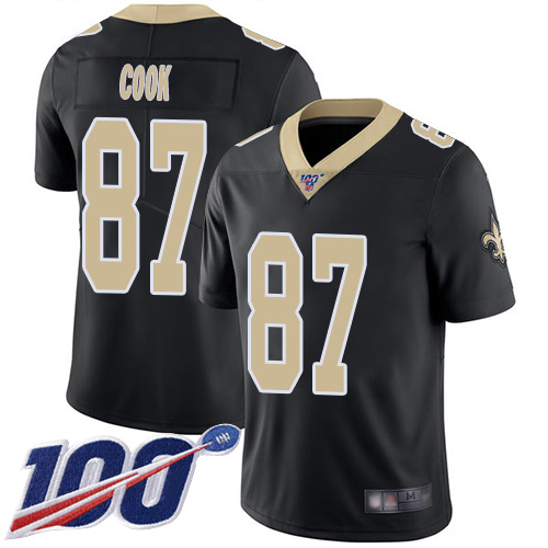 New Orleans Saints #87 Jared Cook Black Team Color Men's Stitched 100th Season Vapor Limited Jersey Men's cheap jerseys for sale - CheapJerseys.Shop