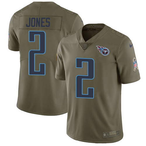 Tennessee Titans #2 Julio Jones Olive Men's Stitched Limited 2017 Salute To Service Jersey Men's cheap jerseys for sale - CheapJerseys.Shop
